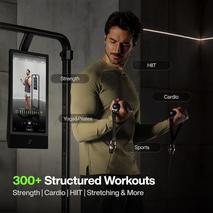 Smart Home Gym, Multi-Functional Gym Machine for Full Body Strength Training, All-In-One Gym Equipment, Digital Weight System, Workout Station, Squat Rack, Gym Monster 2